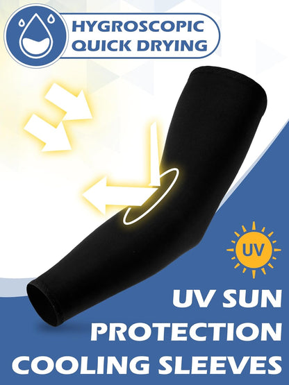 10 Pairs UV Arm Sleeve for Men Women Cooling Tattoo Cover up Compression Sun Protection Sleeves for Outdoor Activities