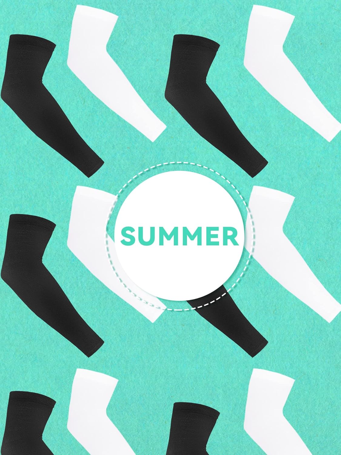 10 Pairs UV Arm Sleeve for Men Women Cooling Tattoo Cover up Compression Sun Protection Sleeves for Outdoor Activities