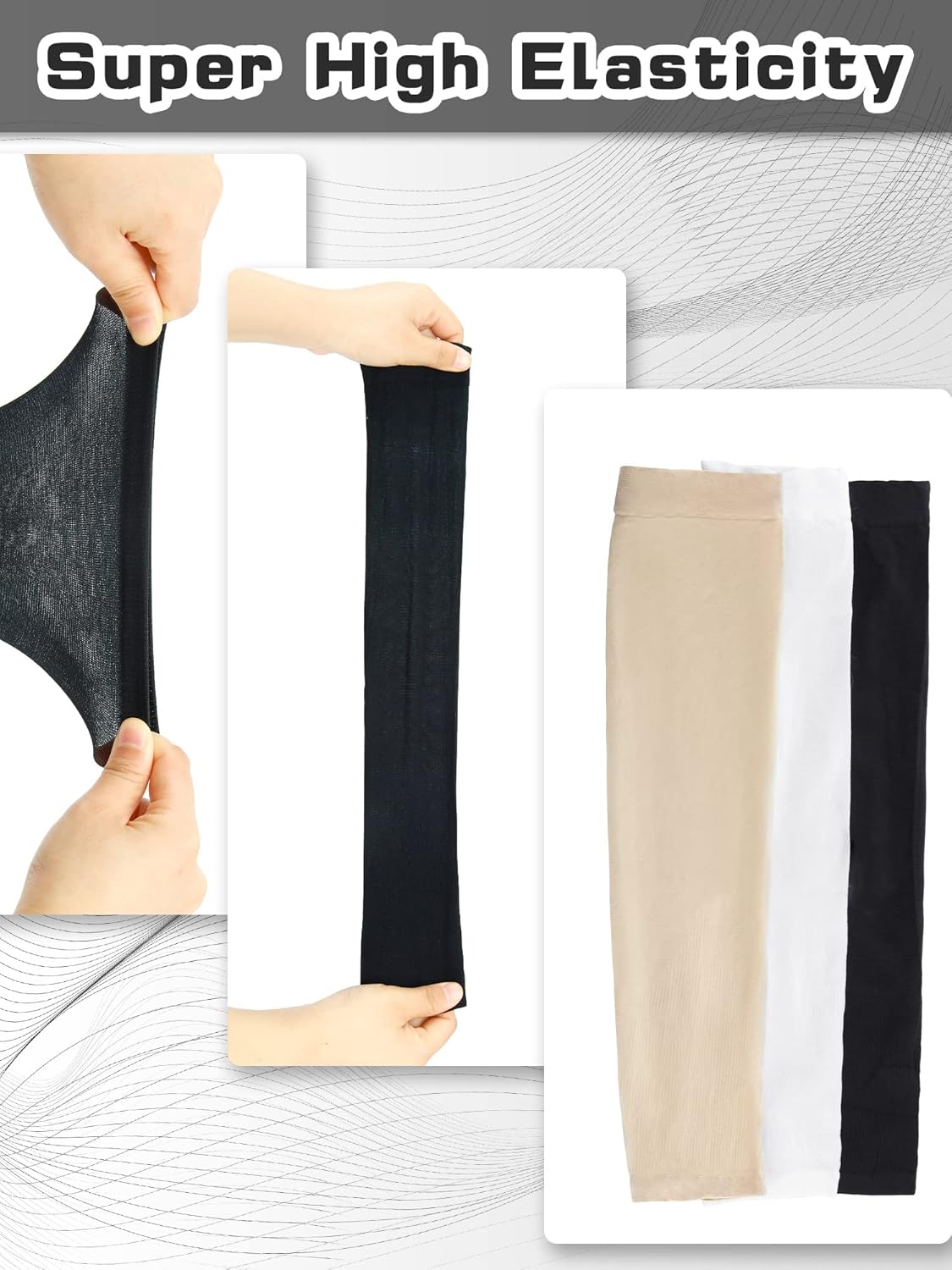 10 Pairs UV Arm Sleeve for Men Women Cooling Tattoo Cover up Compression Sun Protection Sleeves for Outdoor Activities