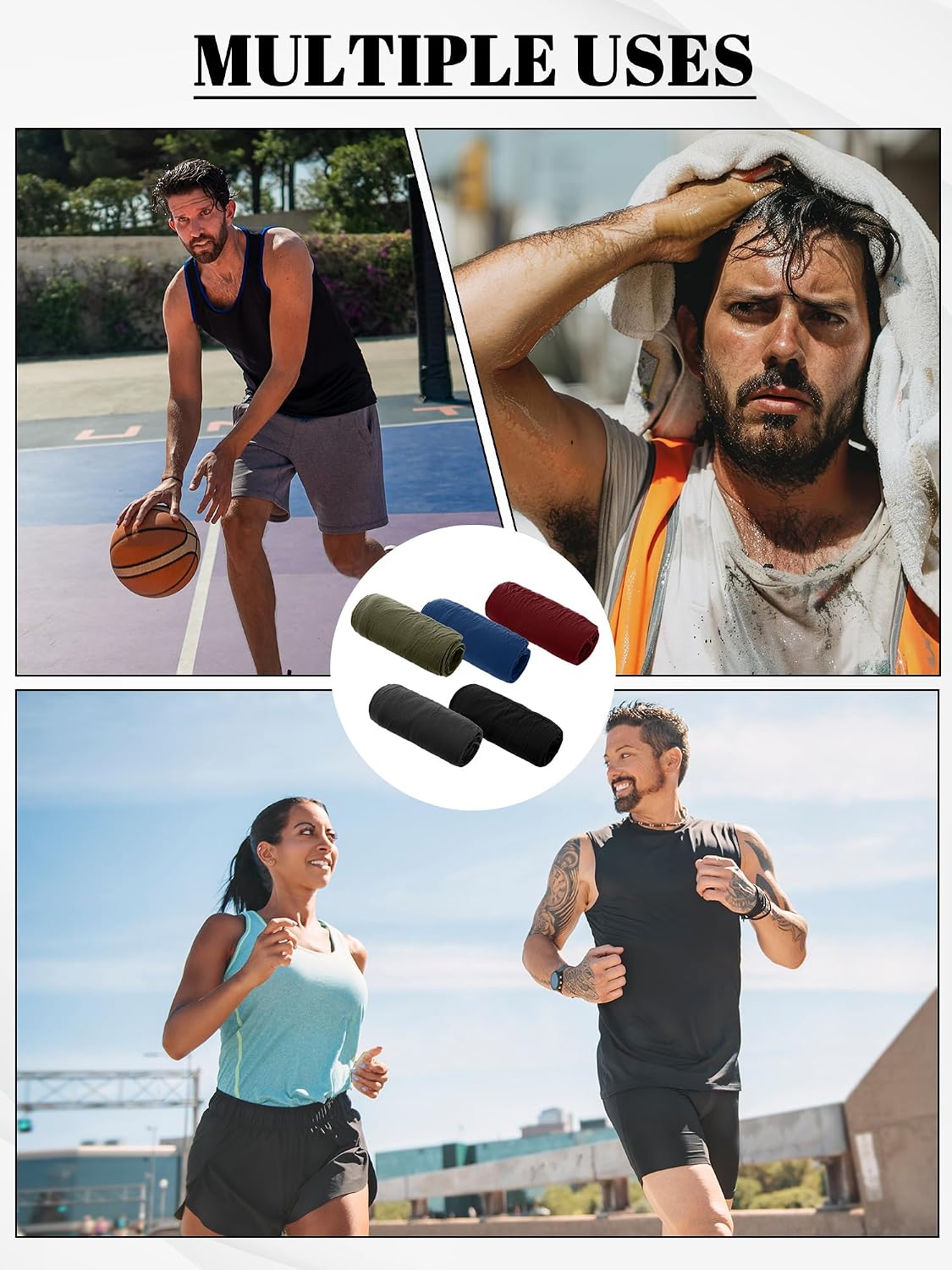 10 Pairs UV Arm Sleeve for Men Women Cooling Tattoo Cover up Compression Sun Protection Sleeves for Outdoor Activities