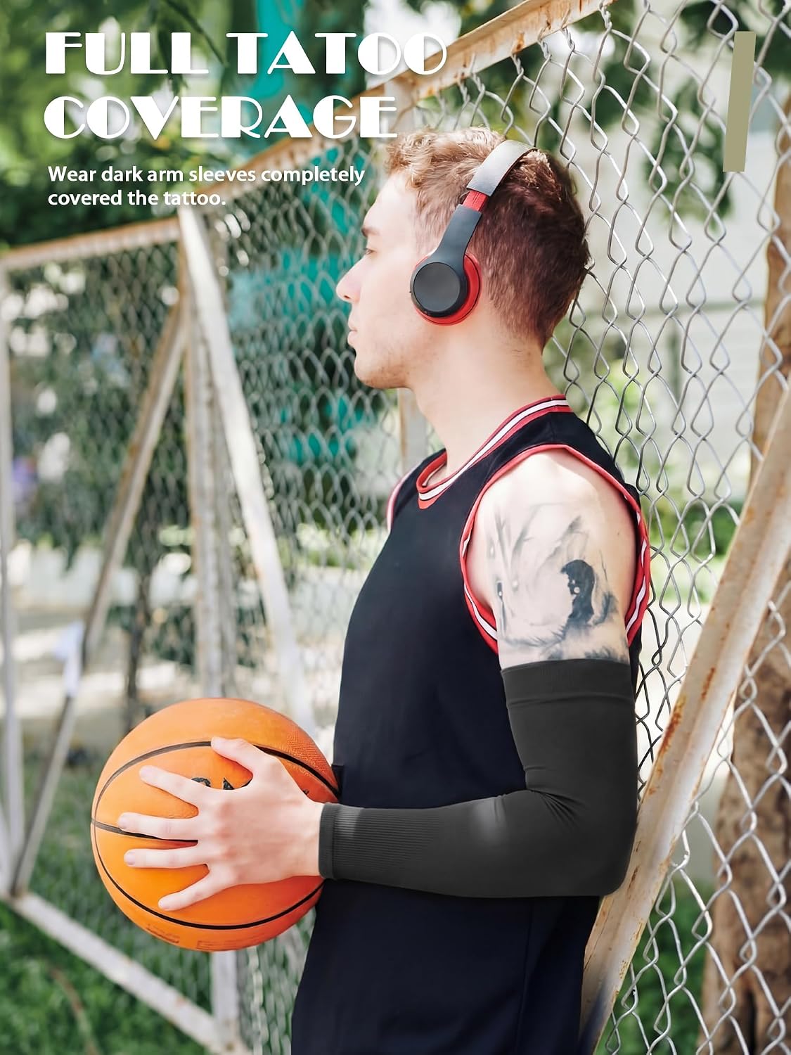 10 Pairs UV Arm Sleeve for Men Women Cooling Tattoo Cover up Compression Sun Protection Sleeves for Outdoor Activities