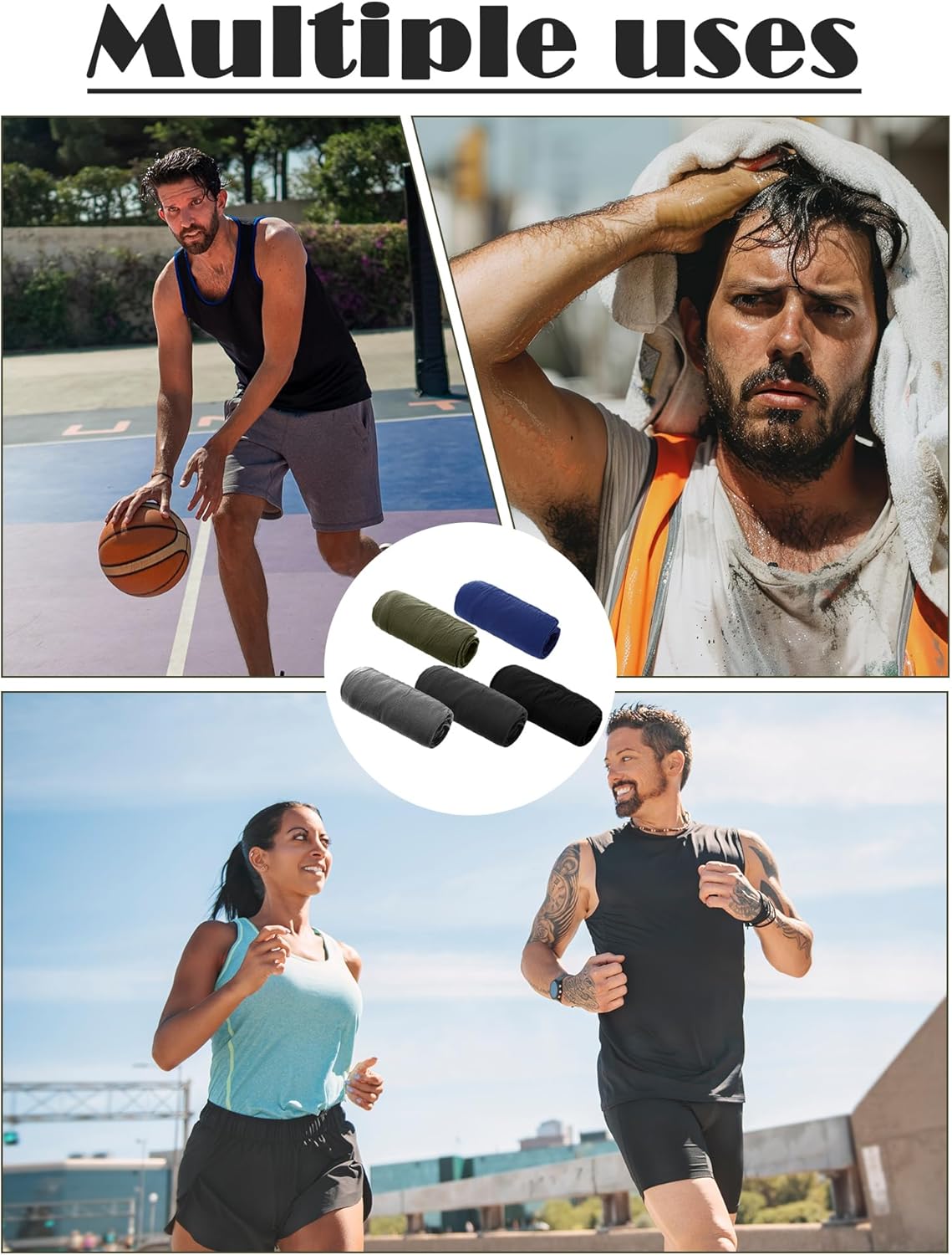 10 Pairs UV Arm Sleeve for Men Women Cooling Tattoo Cover up Compression Sun Protection Sleeves for Outdoor Activities