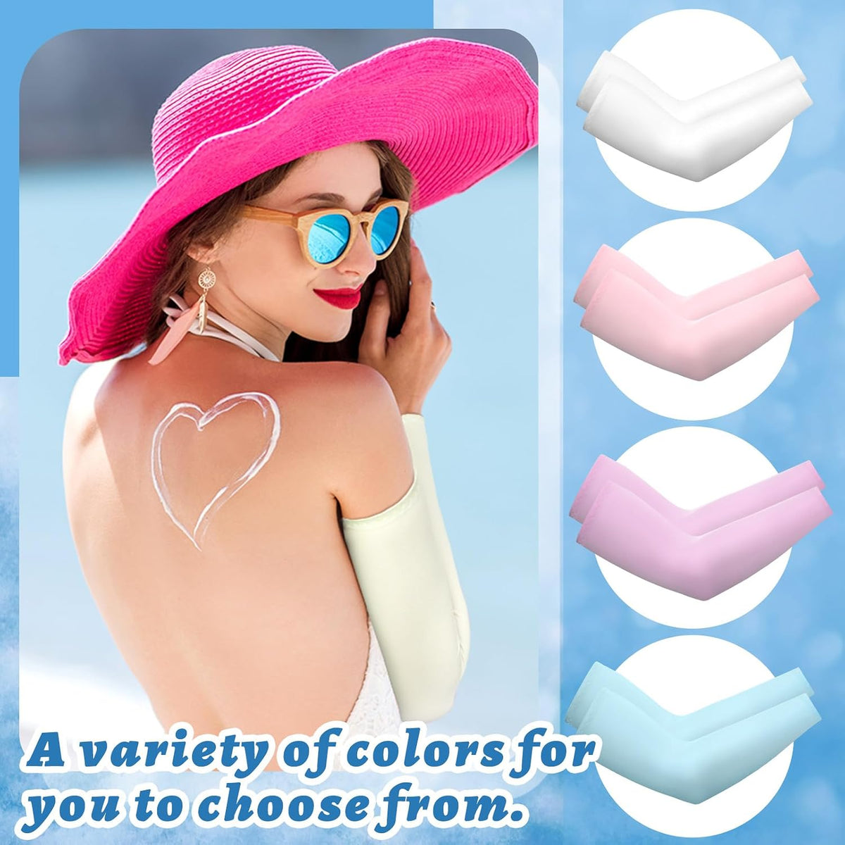 10 Pairs UV Arm Sleeve for Men Women Cooling Tattoo Cover up Compression Sun Protection Sleeves for Outdoor Activities