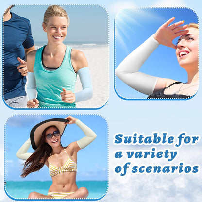 10 Pairs UV Arm Sleeve for Men Women Cooling Tattoo Cover up Compression Sun Protection Sleeves for Outdoor Activities