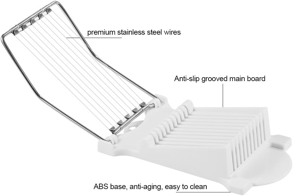 Stainless Steel Wires Slicer Kitchen Food Cutter for Luncheon Meat Ham Boiled Egg Cheese Sushi Fruit Cutting