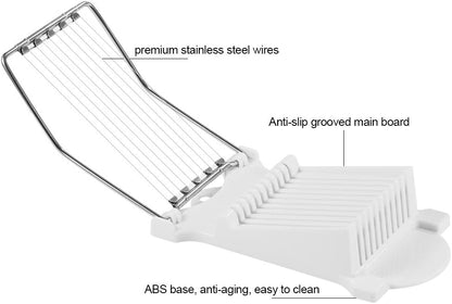 Stainless Steel Wires Slicer Kitchen Food Cutter for Luncheon Meat Ham Boiled Egg Cheese Sushi Fruit Cutting