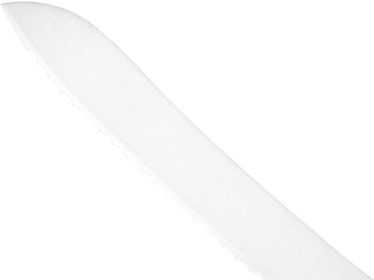 Millennia Color Handle Cutlery 9" Offset Bread Knife (Wavy Edge) White - Colors A