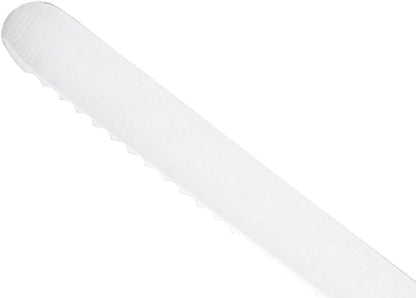 Millennia Color Handle Cutlery 9" Offset Bread Knife (Wavy Edge) White - Colors A