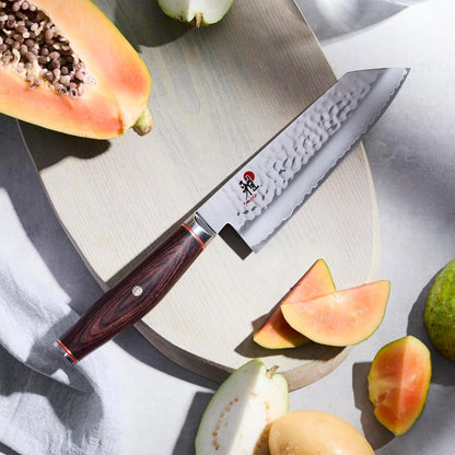 Artisan Japanese Kiritsuke Knife,9.5-inch, All Purpose Kitchen Knife, Pakkawood Octagon-shaped Handle, Hand-honed Blade Finished with Katana Edge, Handcrafted in Seki, Japan