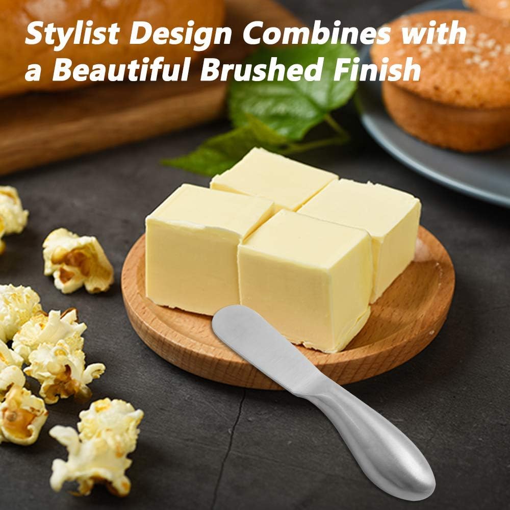 6 Pieces Cheese Spreader Set, Stainless Steel Multipurpose Cheese and Butter Spreader Knives