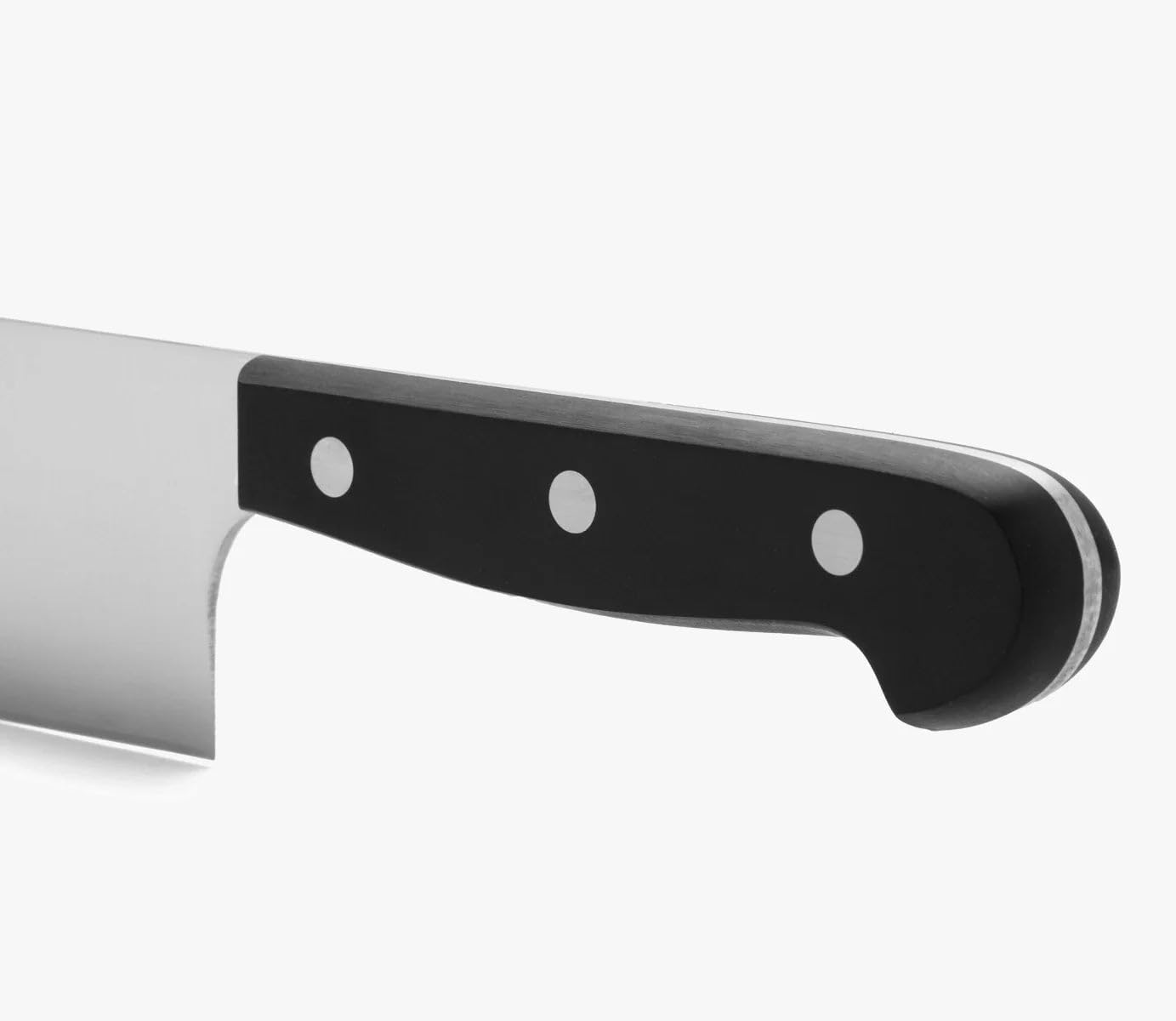 Usuba Knife 7 Inch Nitrum Stainless Steel and 175 mm Blade. Very useful utensil for professional peeling and chopping of vegetables. Polyoxymethylene (POM) handle. Series Universal. Color Black