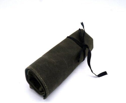 Chef Knife Bag Roll Case Kitchen Storage Pocket Portable Large 7 Slot Case (Army Green)