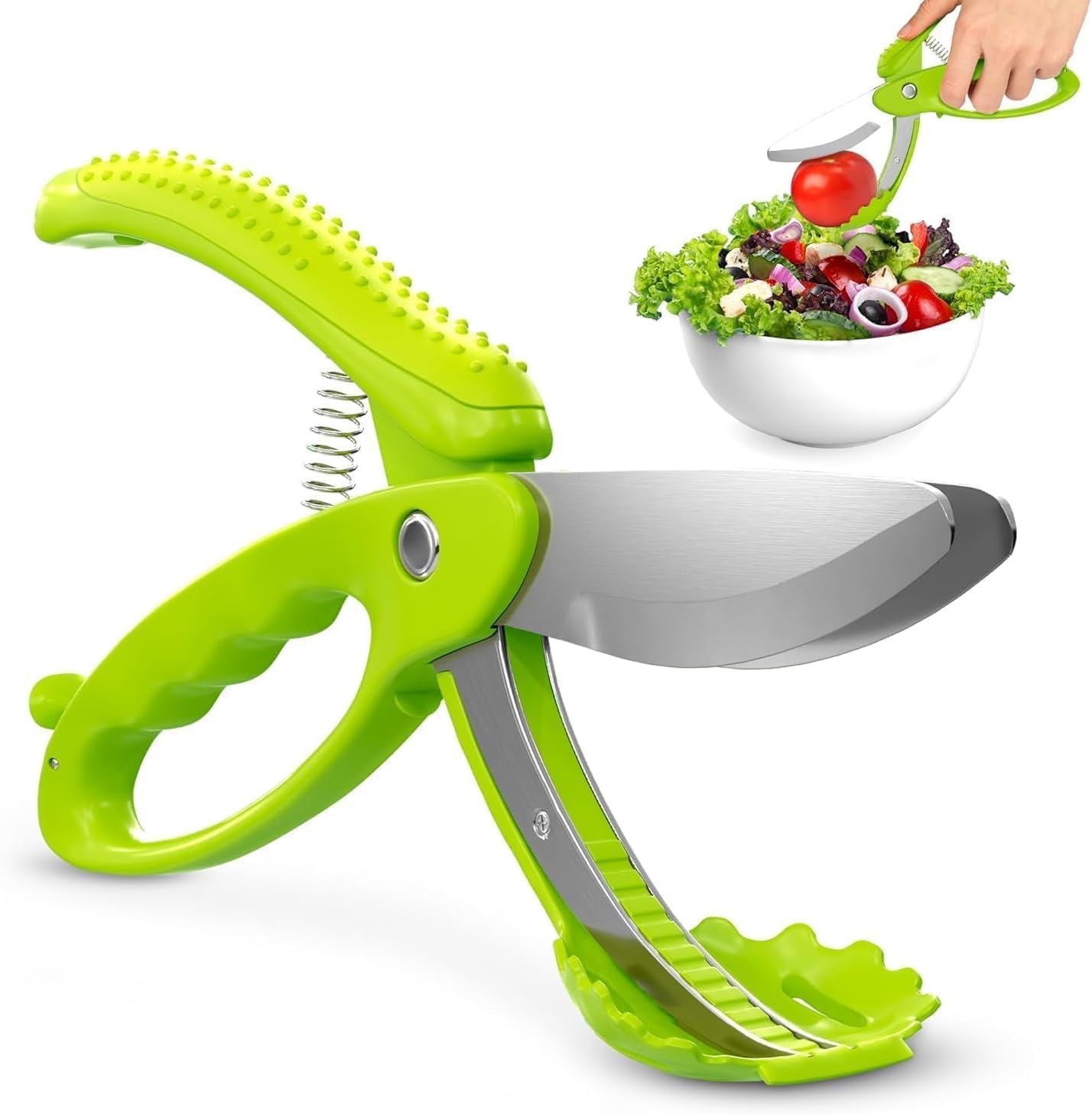 9.6" Cutting Board Scissors for Food with Stainless Steel Blade | 2 in 1 Kitchen Scissors for Food with Detachable Cutting Board; Cuts Veggies, Fruits, and Meat; Dishwasher Safe; Safety Lock