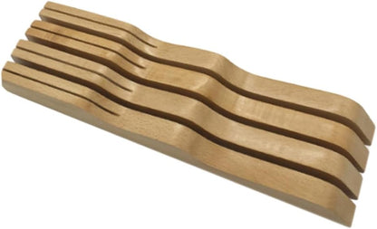 Drawer Knife Organizer Storage Slots In-drawer Knife Holder for Kitchen Utensil Organization Keeps Counter Space