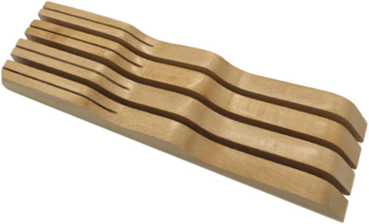 Drawer Knife Organizer Storage Slots In-drawer Knife Holder for Kitchen Utensil Organization Keeps Counter Space