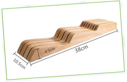 Drawer Knife Organizer Storage Slots In-drawer Knife Holder for Kitchen Utensil Organization Keeps Counter Space