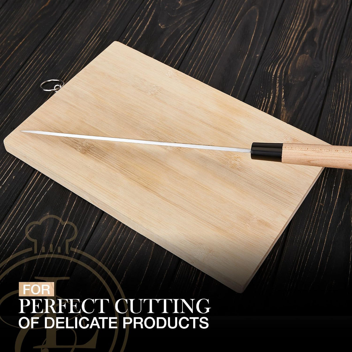 10” Sashimi Sushi Knife – Ultra Sharp Traditional Japanese Sushi Knife for Sashimi, Fish Filleting & Precision Slicing – Premium Stainless Steel Blade, Pakkawood Handle & Gift Box