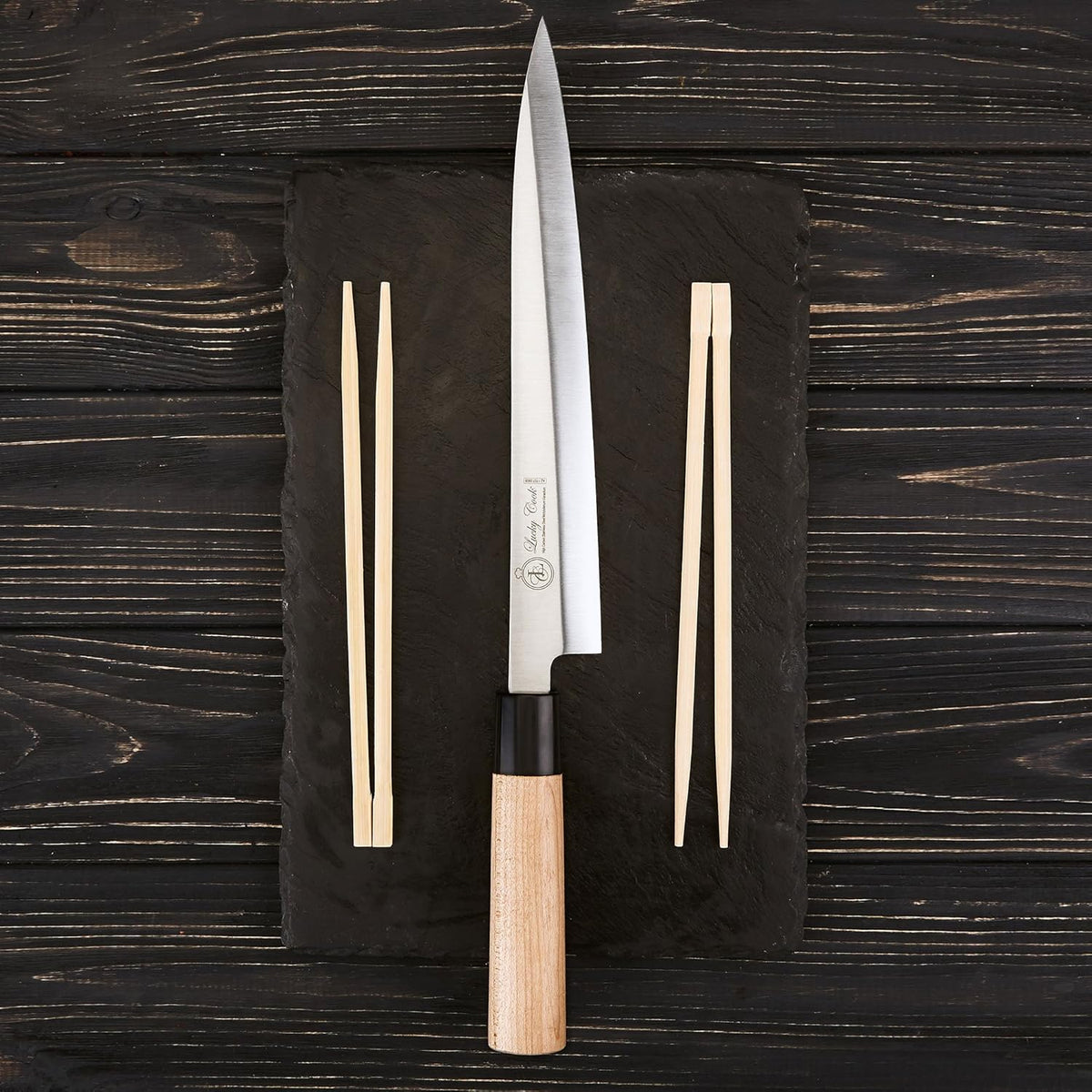 10” Sashimi Sushi Knife – Ultra Sharp Traditional Japanese Sushi Knife for Sashimi, Fish Filleting & Precision Slicing – Premium Stainless Steel Blade, Pakkawood Handle & Gift Box