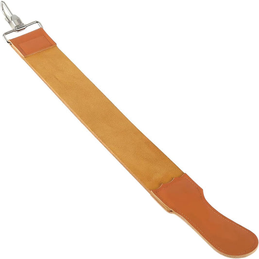 Straight Razor Strop, Leather Sharpening Strap for Barber Use, Brown, J5036