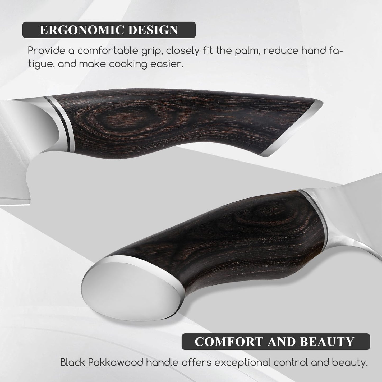 7 Inch Japanese Santoku Chef Knife, VG10 Stainless Steel Kitchen Cooking Knife with Pakkawood Handle Gift Box