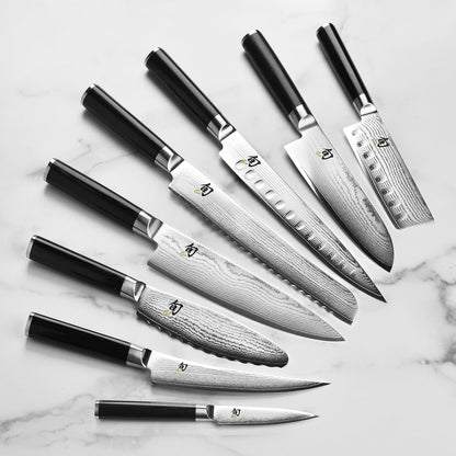 Classic 23 Piece Block Set | Includes 8" Chef, 7" Santoku, 5" Nakiri, 6" Utility, Bird's Beak & More, Damascus Stainless Steel Cladding, Pakkawood Handle
