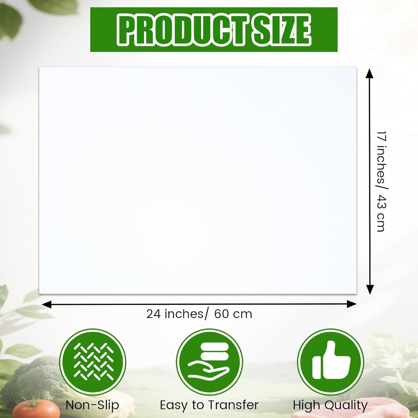 15 Pcs Disposable Cutting Boards Sheets 24" x 18" Plastic Large Flexible Cutting Mat for Kitchen Chicken Meat Fish Vegetables Cooking Traveling Camping Crafts Art Project