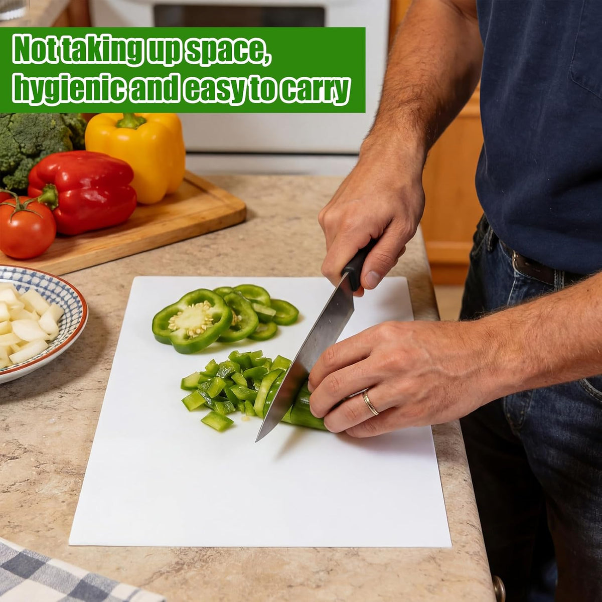 15 Pcs Disposable Cutting Boards Sheets 24" x 18" Plastic Large Flexible Cutting Mat for Kitchen Chicken Meat Fish Vegetables Cooking Traveling Camping Crafts Art Project