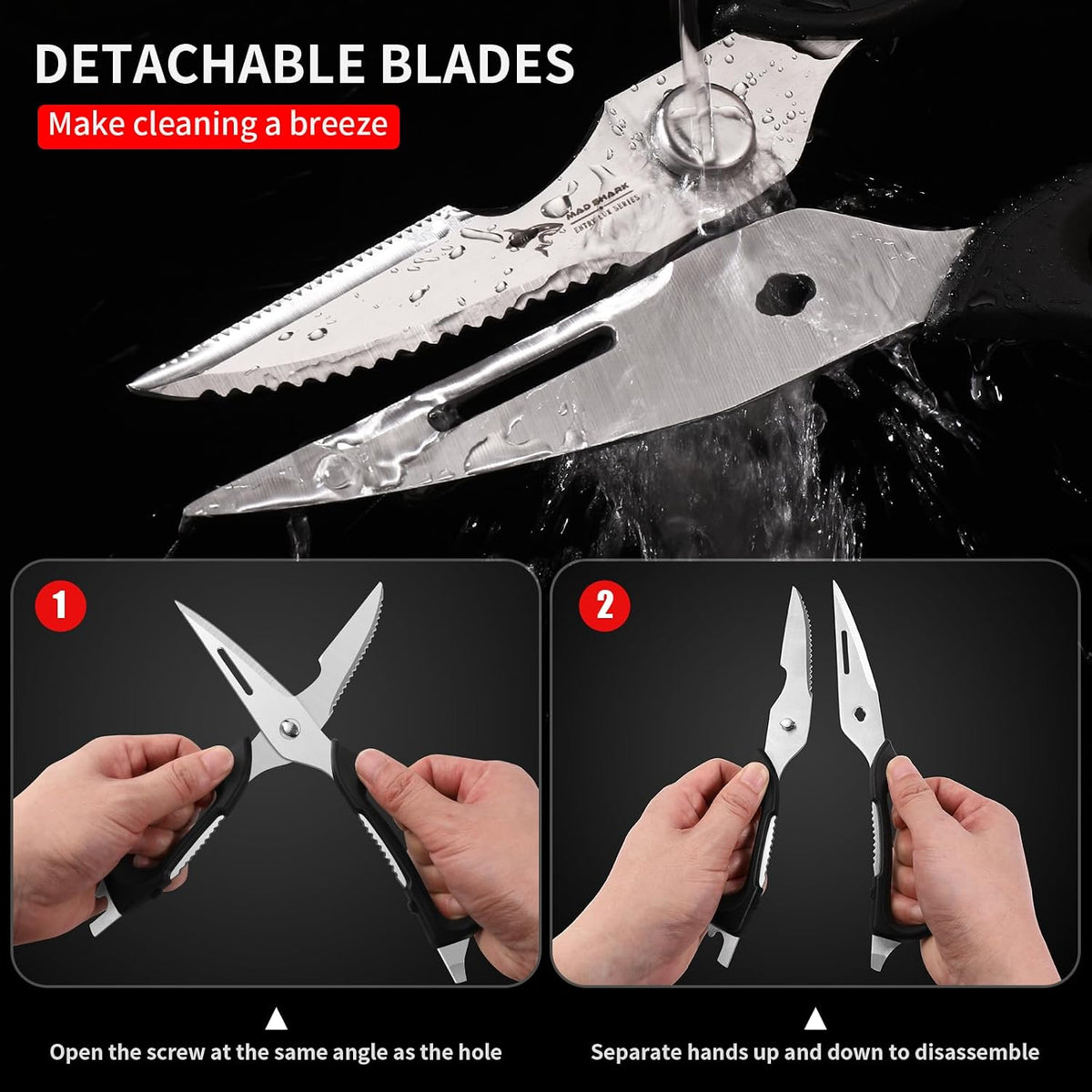 Kitchen Scissors All Purpose Kitchen Shears Come Apart