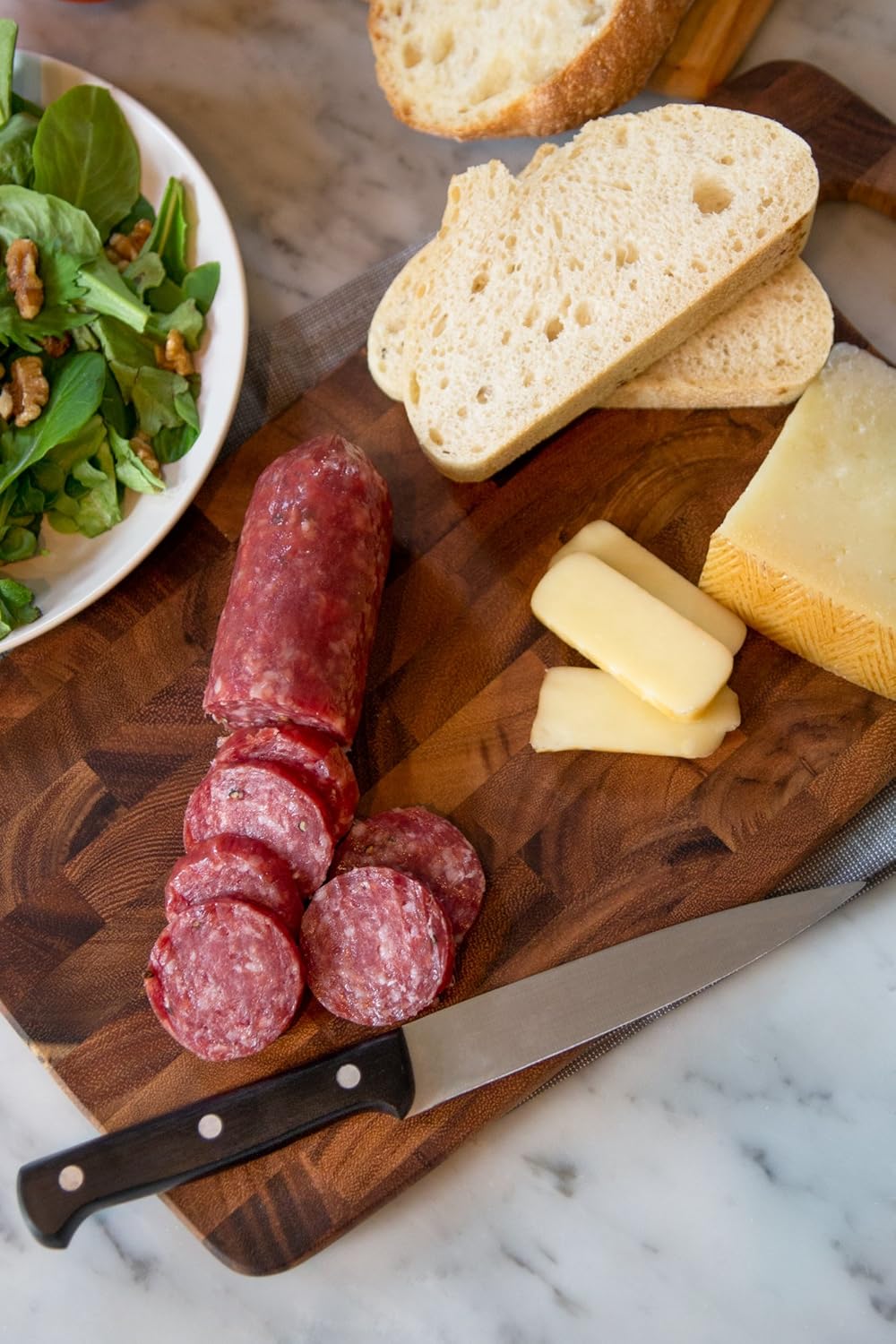Bowery End Grain Cheese and Charcuterie Board, One Size, Acacia Wood