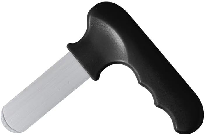 Black Multi-Functional Stainless Steel Oyster Knife, 5-in-1 Seafood & Fruit Tool for Oysters, Pomelo, Oranges & Durian, Ergonomic Grip