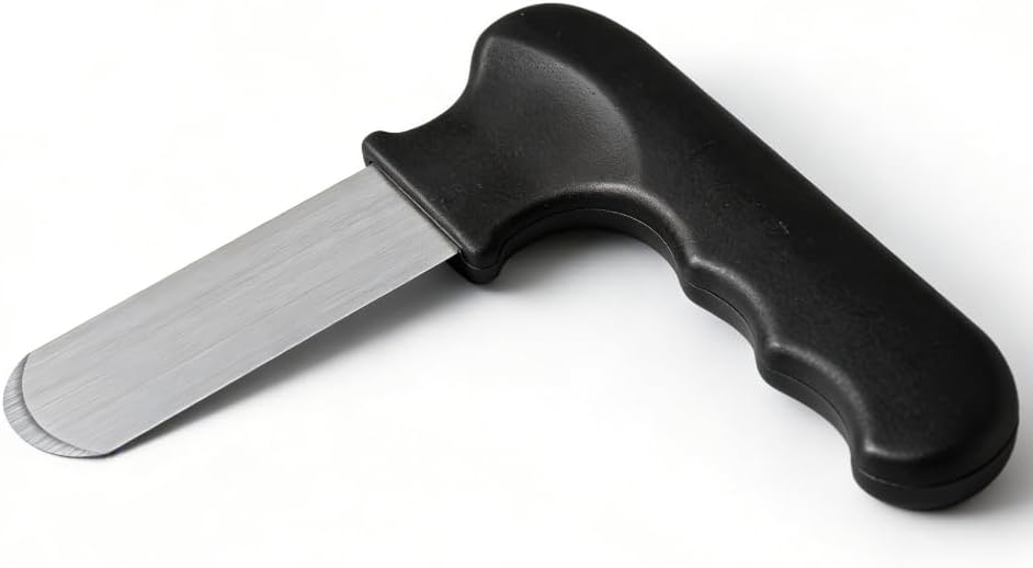 Black Multi-Functional Stainless Steel Oyster Knife, 5-in-1 Seafood & Fruit Tool for Oysters, Pomelo, Oranges & Durian, Ergonomic Grip