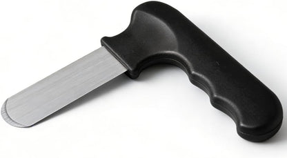 Black Multi-Functional Stainless Steel Oyster Knife, 5-in-1 Seafood & Fruit Tool for Oysters, Pomelo, Oranges & Durian, Ergonomic Grip