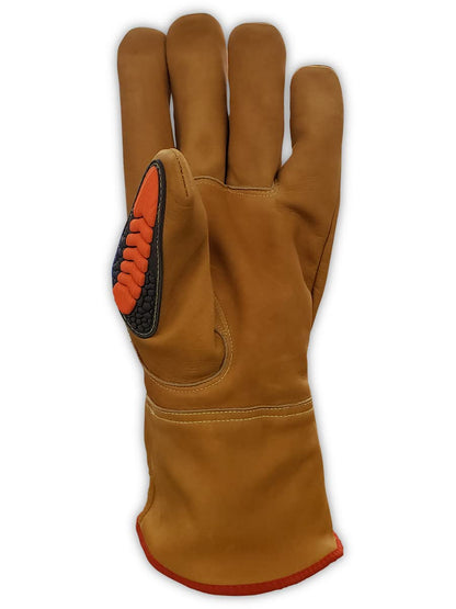 MAGID T-REX Inferno Series Oil Blocking Welder’s FR Impact Glove, Medium – Cut Level A5(1 Pair)