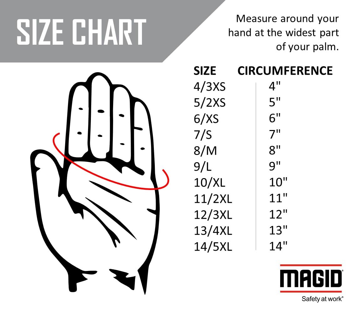MAGID T-REX Inferno Series Oil Blocking Welder’s FR Impact Glove, Medium – Cut Level A5(1 Pair)