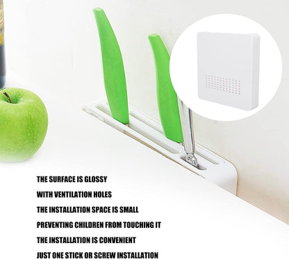 Knife Rack, Kitchen Knives Holder, Kitchen Hidden Knife Strip, Wall Mounted Knives Block, Universal Knifes Block, Kitchenes Storage Stand Organizer, Removable for Easy Cleaning