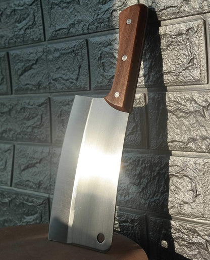 Meat Cleaver 7'' Heavy Duty Chopper Butcher Knife Bone Cutter Chinese Kitchen Chef’s Chopping Knife for Meat, Bone- Full Tang 7CR17MOV High Carbon Stainless Steel, 2025 Gifts
