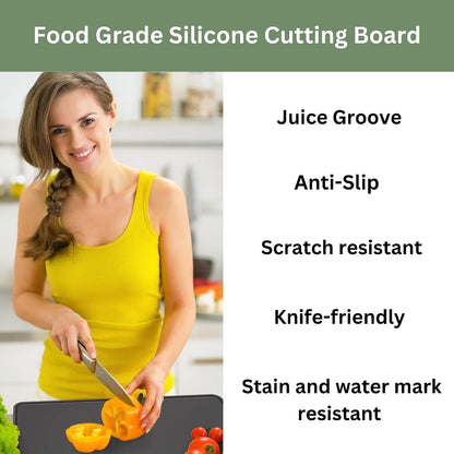 2 Silicone Kitchen Utility Mats, Heat Resistant, Multipurpose, Food Grade