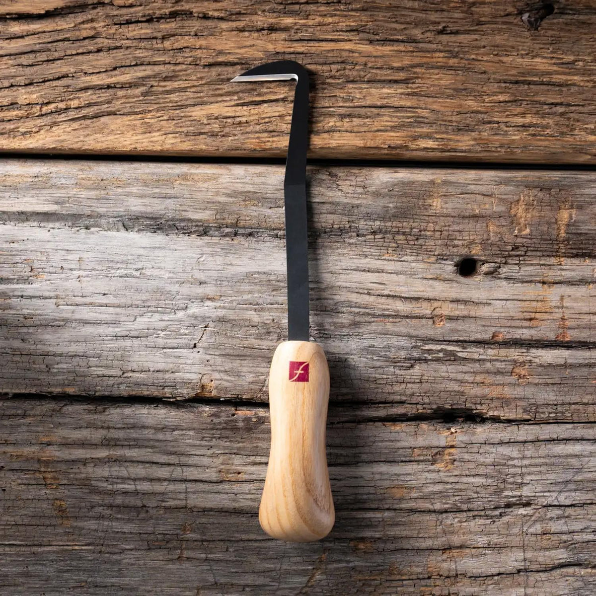 Wood Carving Tools 3-Inch Draw Knife KN25, Straight 1095 High Carbon Steel Blade | Includes Leather Sheath | Made in the U.S.A.