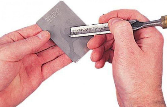 Trend 3-Inch Double-Sided Diamond Sharpening Stone, 1000 & 600 Grit, Credit Card Sized Carvers Honing Stone with Storage Wallet, DWS/CC/FF, Silver
