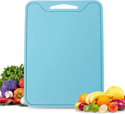 Silicone Cutting Boards for Kitchen 11.8''x 8.6'', BPA Free Flexible Cutting Mat for Meat Vegetables Fruit, Cutting Boards for Kitchen Dishwasher Safe