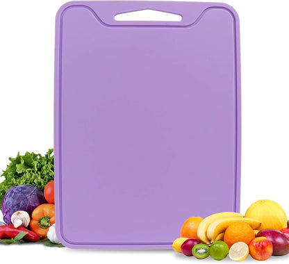 Silicone Cutting Boards for Kitchen 11.8''x 8.6'', BPA Free Flexible Cutting Mat for Meat Vegetables Fruit, Cutting Boards for Kitchen Dishwasher Safe
