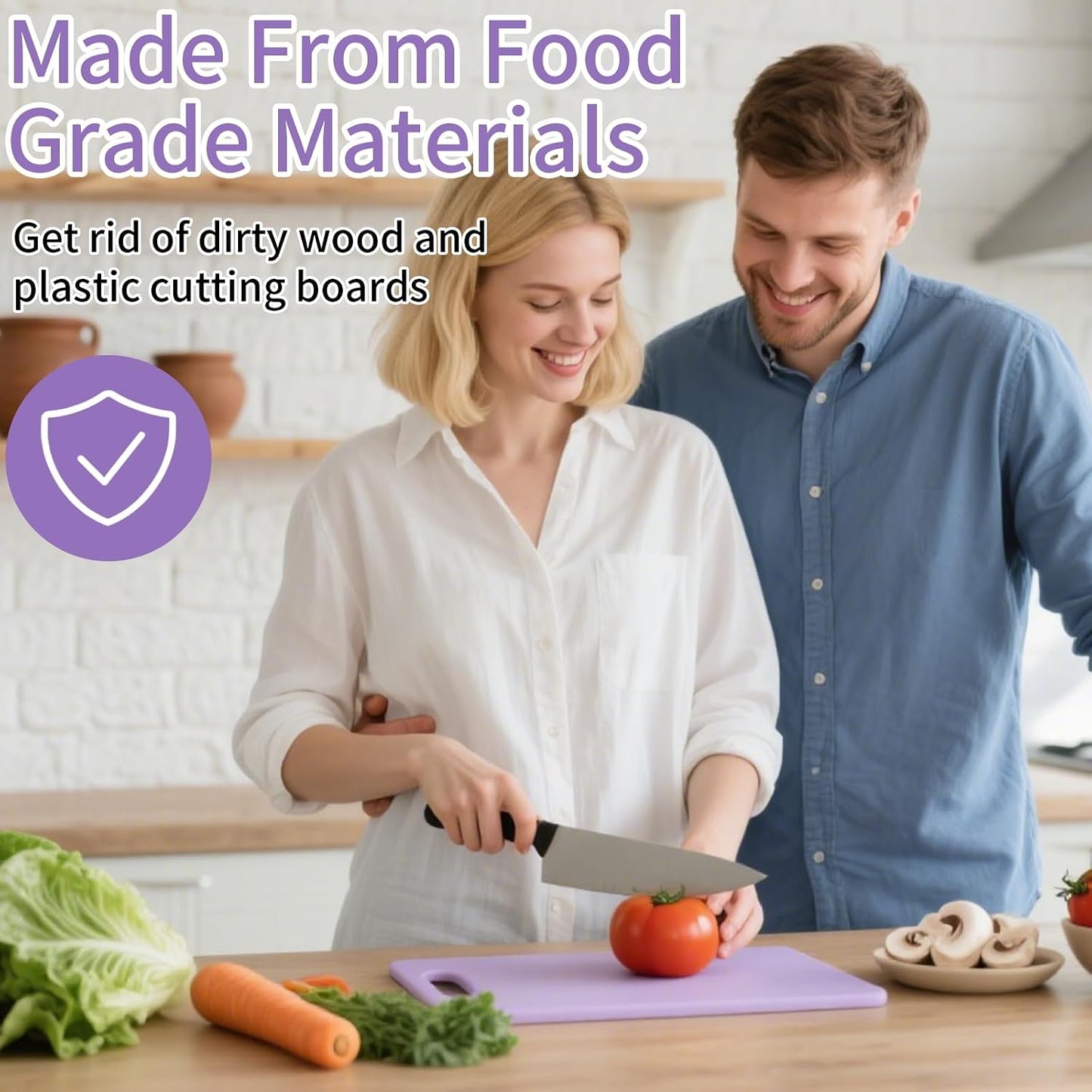 Silicone Cutting Boards for Kitchen 11.8''x 8.6'', BPA Free Flexible Cutting Mat for Meat Vegetables Fruit, Cutting Boards for Kitchen Dishwasher Safe