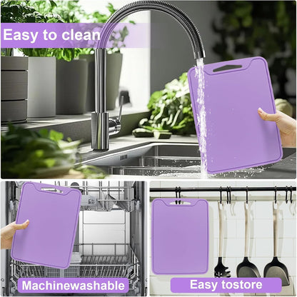 Silicone Cutting Boards for Kitchen 11.8''x 8.6'', BPA Free Flexible Cutting Mat for Meat Vegetables Fruit, Cutting Boards for Kitchen Dishwasher Safe