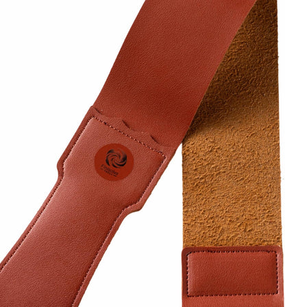Leather Razor Strop Strap for Straight Razors, Knives & Chisels, 18.5" x 1.97" Hanging Sharpening Strop with Handle and Swivel Loop, Brown, for Diamond Pastes