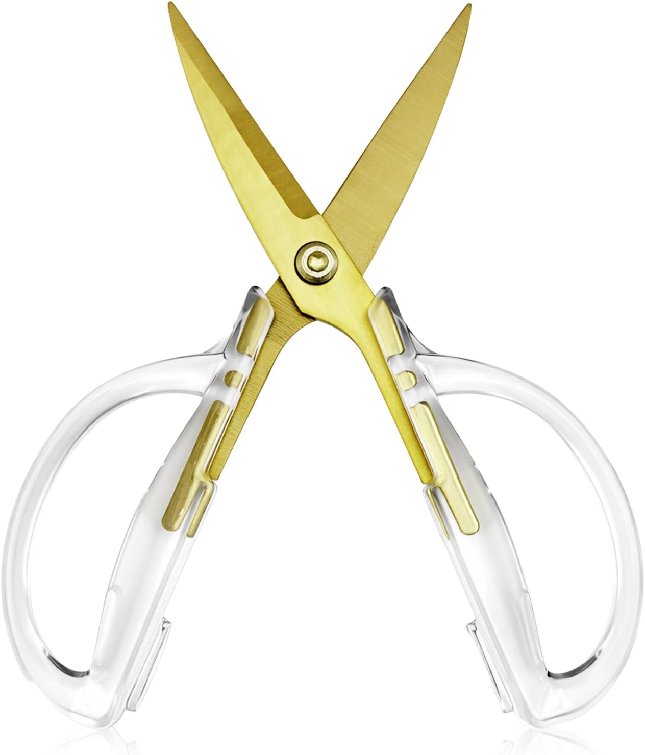 8.35-Inch Kitchen Shears & Sharp Utility Scissors, Stainless Steel Meat and Poultry Scissors, Dishwasher Safe with Acrylic Handle