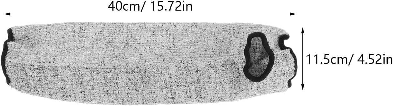 Cut Resistant Forearm Sleeves Level 5 Protection 40cm Breathable Wear-resistant Arm Guards for Gardening Kitchen Farming Work