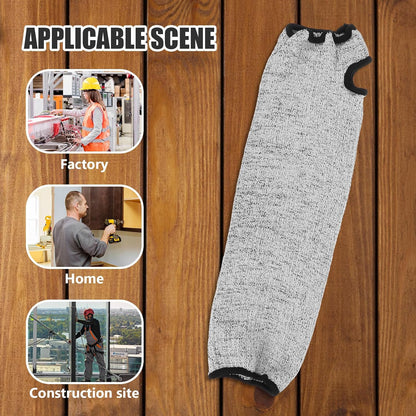 Cut Resistant Forearm Sleeves Level 5 Protection 40cm Breathable Wear-resistant Arm Guards for Gardening Kitchen Farming Work