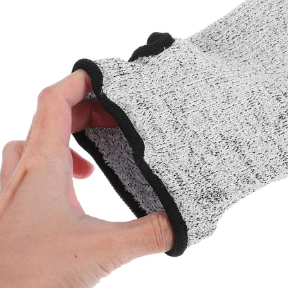 Cut Resistant Forearm Sleeves Level 5 Protection 40cm Breathable Wear-resistant Arm Guards for Gardening Kitchen Farming Work