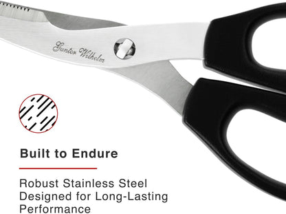 Kitchen Scissors Come Apart – Ultra Sharp All-Purpose Kitchen Shears, Herb Scissors & Meat Shears – Heavy-Duty Stainless Steel, Easy to Clean, Black