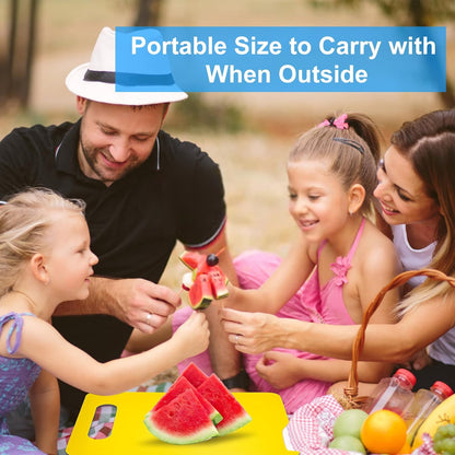 Flexible Cutting Board BPA Free 4 Colored Plastic Cutting Board Mat Set, Dishwasher Safe, 11.4 IN x 7.5 IN, 2mm Thickness